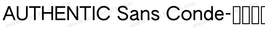 AUTHENTIC Sans Conde字体转换